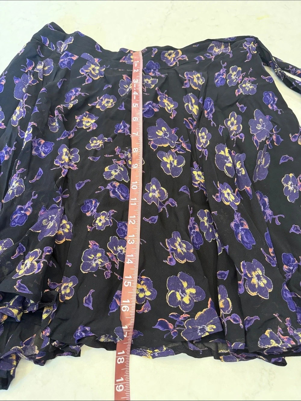 Ganni Floral Wrap skirt